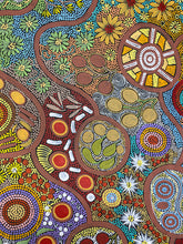 Load image into Gallery viewer, &quot;Budgerigar &amp; Bush Tucker&quot; Julieanne Nungurrayi Turner 146cm x 99cm
