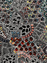 Load image into Gallery viewer, &quot;Yam Dreaming&quot; Rachael Nambula 73cm x 93cm (A)
