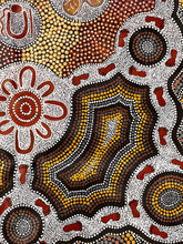 Load image into Gallery viewer, &quot;Women Gathering Bush Tucker&quot; Kianne Nakamarra Williams 143cm x 91cm
