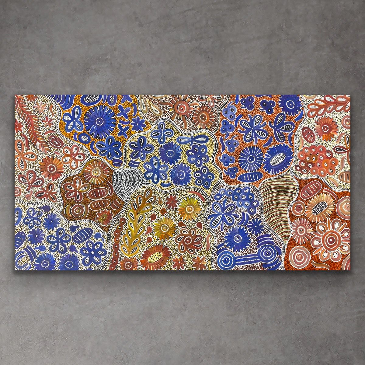 "Bush Flowers" Bernadine Johnson Kemarre 148cm x 78cm