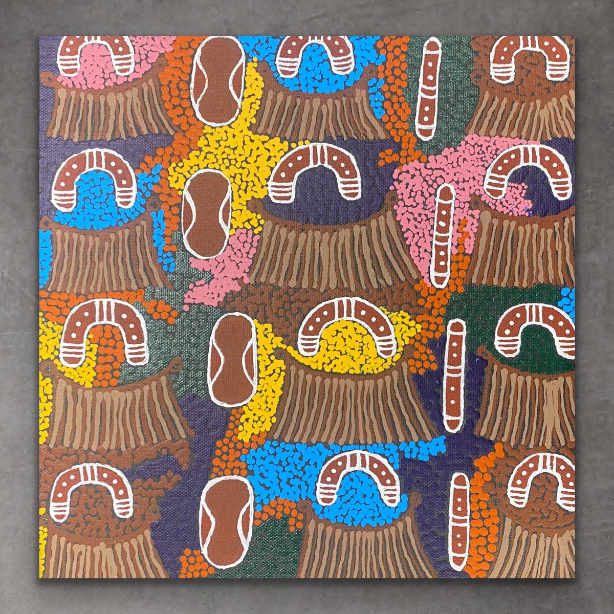 "Wirripakuna Jukurrpa" Alice Granites Napanangka 30cm x 30cm