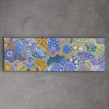 Load image into Gallery viewer, &quot;My Country (Utopia)&quot; Janet Golder Kngwarreye 42cm x 122cm
