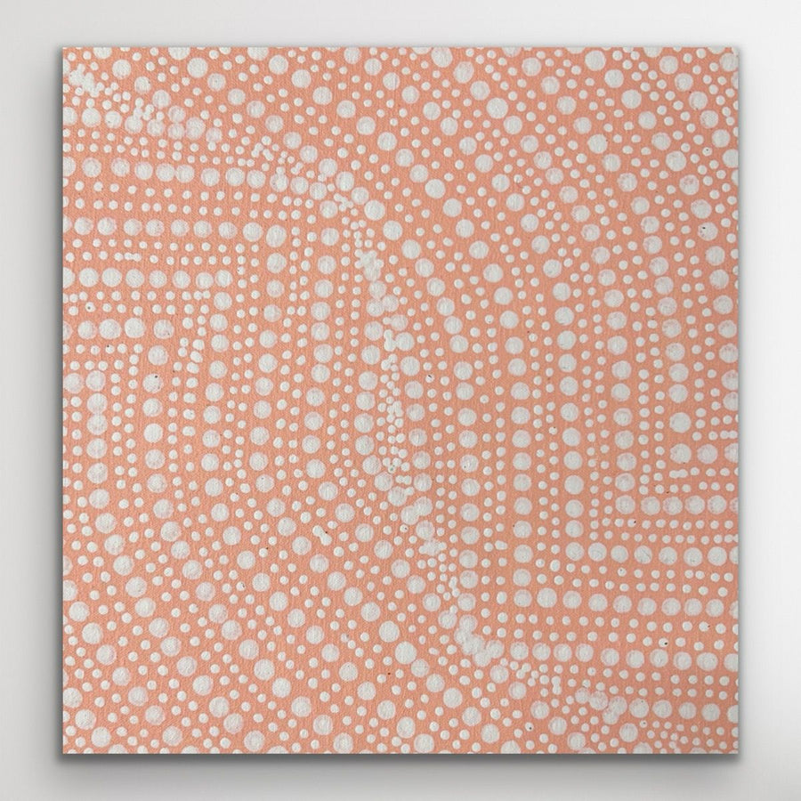"Bush Onion" original Aboriginal painting by Tansy Martin, 30cm x 30cm - authentic Indigenous Australian artwork