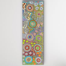Load image into Gallery viewer, &quot;Budgerigar Dreaming Story and Bush Tucker&quot; Julieanne Nungurrayi Turner 41cm x 122cm
