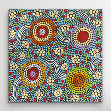 Load image into Gallery viewer, &quot;Budgerigar Dreaming&quot; Julieanne Nungurrayi Turner 30cm x 30cm
