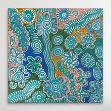 Load image into Gallery viewer, &quot;Bush Flowers&quot; Bernadine Johnson Kemarre 60cm x 60cm
