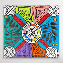 Load image into Gallery viewer, &quot;Women&#39;s Body Painting&quot; Debra Nangala McDonald 60cm x 60cm

