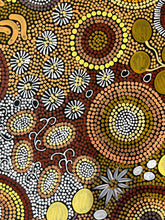 Load image into Gallery viewer, &quot;Budgerigar &amp; Bush Tucker&quot; Julieanne Nungurrayi Turner 202cm x 90cm
