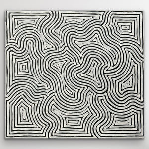"Tingari" George Hairbrush Tjungurrayi 92cm x 87cm
