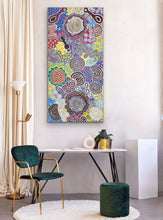 Load image into Gallery viewer, &quot;Ladie Getting Bush Yalka&quot; (Desert Mungua) Molly Nambitjimba Peterson 174cm x 86cm
