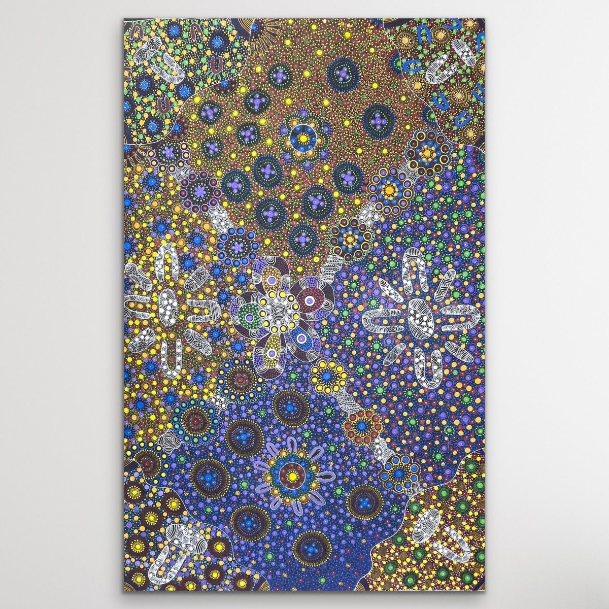 "My Country" original Aboriginal painting by Tenallie Mills, 199cm x 131cm - authentic Indigenous Australian artwork