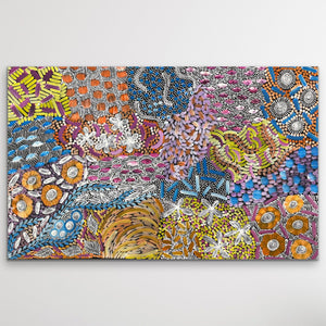 "Awelye" Karen Bird Ngale 143cm x 91cm