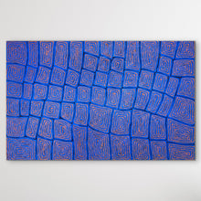 Load image into Gallery viewer, "Tingari" original Aboriginal painting by Thomas Tjapaltjarri, 147cm x 94cm - authentic Indigenous Australian artwork
