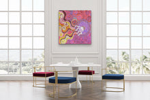 Load image into Gallery viewer, "Minyma Kutjara" by Joanne Ken - view 7, 102cm x 98cm - Aboriginal art
