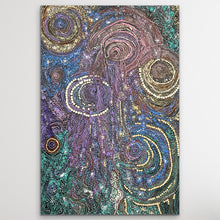 Load image into Gallery viewer, "Minyma Malilu" by Carolanne Ken - detail view of Aboriginal painting, 119cm x 79cm
