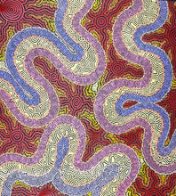Load image into Gallery viewer, "My Country" by Farron Furber Jampitjinpa - view 6, 95cm x 86cm - Aboriginal art
