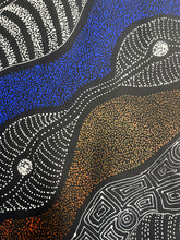 Load image into Gallery viewer, "My Country" by Rayleen Pula Price - gallery view, authentic Indigenous Australian art, 141cm x 97cm
