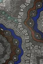 Load image into Gallery viewer, "My Country" Aboriginal art by Rayleen Pula Price - close-up detail, 141cm x 97cm
