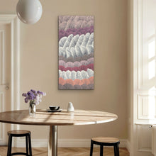 Load image into Gallery viewer, "Sand Dunes (Tali)" by Maureen Nampijinpa Hudson - alternate view, original Aboriginal painting, 143cm x 71cm
