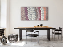 Load image into Gallery viewer, "Sand Dunes (Tali)" by Maureen Nampijinpa Hudson - gallery view, authentic Indigenous Australian art, 143cm x 71cm
