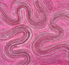 Load image into Gallery viewer, "Sand Dunes (Tali)" by Gwenda Turner Nungurrayi - detail view of Aboriginal painting, 60cm x 58cm
