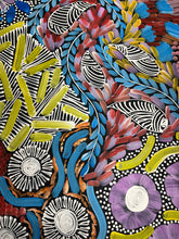 Load image into Gallery viewer, "Awelye" by Karen Bird Ngale - alternate view, original Aboriginal painting, 145cm x 95cm
