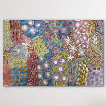 Load image into Gallery viewer, "Awelye" original Aboriginal painting by Karen Bird Ngale, 145cm x 95cm - authentic Indigenous Australian artwork
