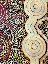 Load image into Gallery viewer, "My Country" by Farron Furber Jampitjinpa - alternate view, original Aboriginal painting, 177cm x 92cm
