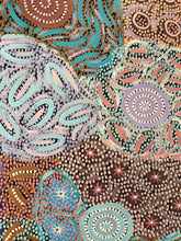 Load image into Gallery viewer, "Grandmother's Country" original Aboriginal painting by Michelle Possum Nungurrayi, 188cm x 87cm - authentic Indigenous Australian artwork
