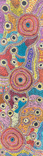 Load image into Gallery viewer, "Nguru Minyma Kutjara" original Aboriginal painting by Daisybell Kulyuru, 122cm x 36cm - authentic Indigenous Australian artwork
