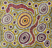 Load image into Gallery viewer, "Piltati" original Aboriginal painting by Margaret Wood, 60cm x 55cm - authentic Indigenous Australian artwork
