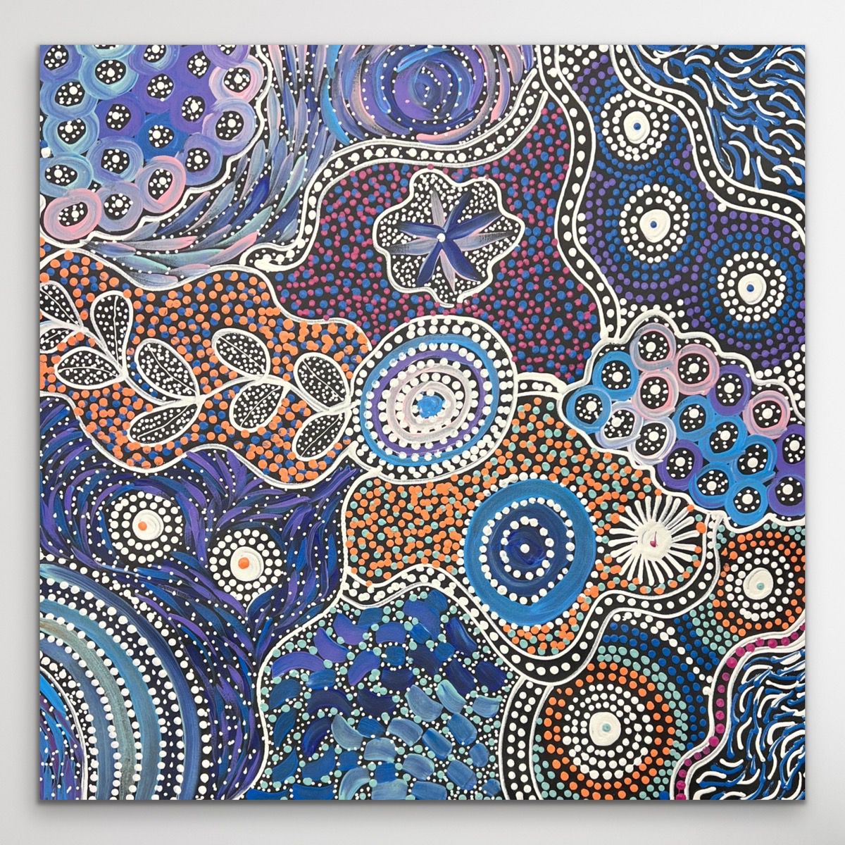 "My Country (Utopia)" Janet Golder Kngwarreye 61cm x 61cm