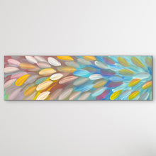 Load image into Gallery viewer, "Bush Medicine Leaves" original Aboriginal painting by Roseanne Morton Petyarre, 120cm x 38cm - authentic Indigenous Australian artwork
