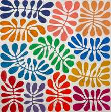 Load image into Gallery viewer, "Bended Acacia Leaves (Watiya Tjuta)" original Aboriginal painting by Debra Nangala McDonald, 118cm x 118cm - authentic Indigenous Australian artwork
