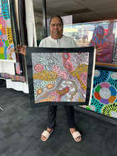 Load image into Gallery viewer, "Wild Acacia Seeds" original Aboriginal painting by Julieanne Turner Nungurrayi, 57cm x 54cm - authentic Indigenous Australian artwork

