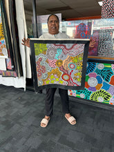 Load image into Gallery viewer, "Wild Seeds (Acacia)" original Aboriginal painting by Julieanne Turner Nungurrayi, 59cm x 54cm - authentic Indigenous Australian artwork
