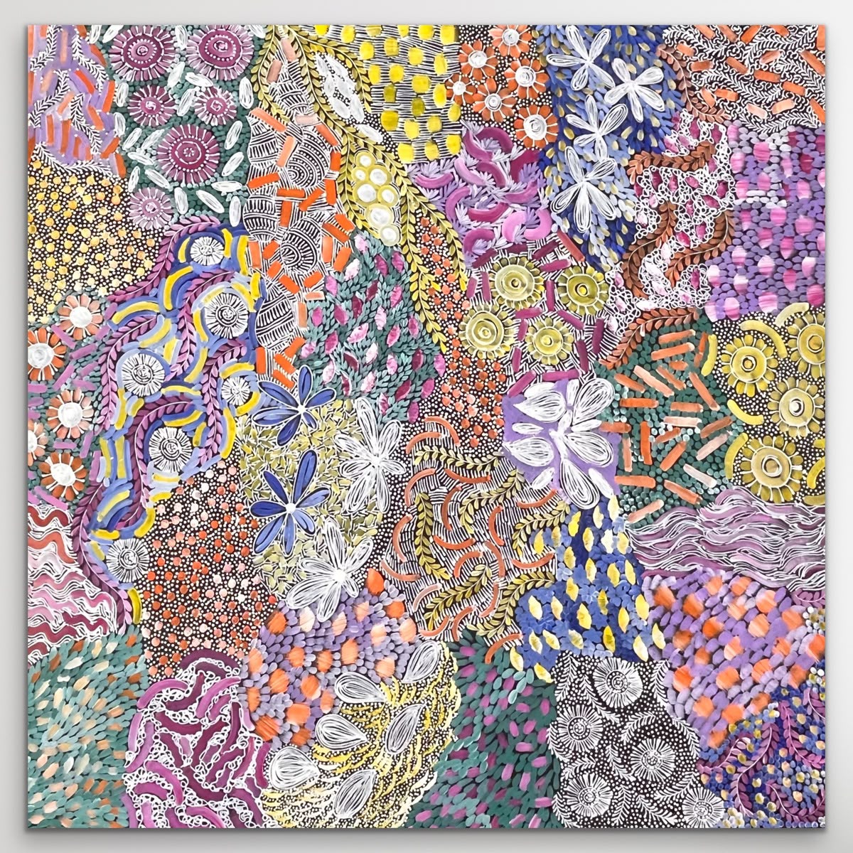 "Awelye" Karen Bird Ngale 150cm x 150cm