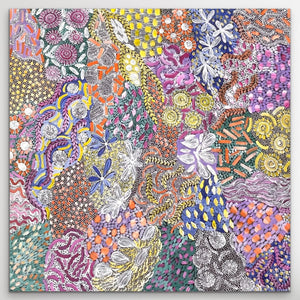 "Awelye" Karen Bird Ngale 150cm x 150cm