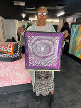 Load image into Gallery viewer, "Water Dreaming" original Aboriginal painting by Maureen Nampijinpa Hudson, 41cm x 39cm - authentic Indigenous Australian artwork
