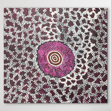 Load image into Gallery viewer, "Fire Dreaming" original Aboriginal painting by Maureen Nampijinpa Hudson, 60cm x 56cm - authentic Indigenous Australian artwork
