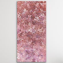 Load image into Gallery viewer, "Bush Plum" Stephen Pitjara 112cm x 53cm, Traditional story from Utopia region, Central Desert artist from Utopia
