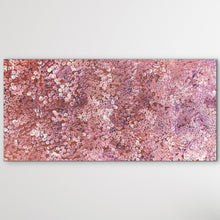 Load image into Gallery viewer, "Bush Plum" Stephen Pitjara 112cm x 53cm, Traditional story from Utopia region, Central Desert artist

