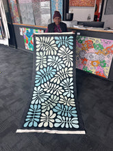 Load image into Gallery viewer, "Acacia Trees (Watiya Tjuta)" by Debra Nangala McDonald - detail view of Aboriginal painting, 200cm x 84cm
