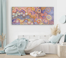 Load image into Gallery viewer, Piltati Tjukurpa Australian Aboriginal art for sale by Rhoda Tjitayi displayed in modern room
