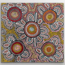 Load image into Gallery viewer, "Women Ceremony" original Aboriginal painting by Julieanne Turner Nungurrayi, 58cm x 56cm - authentic Indigenous Australian artwork
