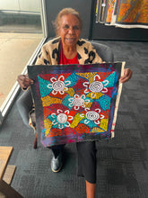 Load image into Gallery viewer, "Women Ceremony" original Aboriginal painting by Maureen Nampijinpa Hudson, 43cm x 43cm - authentic Indigenous Australian artwork
