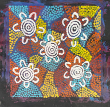 Load image into Gallery viewer, "Women Ceremony" original Aboriginal painting by Maureen Nampijinpa Hudson, 43cm x 43cm - authentic Indigenous Australian artwork
