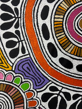 Load image into Gallery viewer, "Women's Body Paint" original Aboriginal painting by Debra Nangala McDonald, 120cm x 117cm - authentic Indigenous Australian artwork
