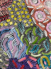 Load image into Gallery viewer, "Awelye" women's ceremony painting by Karen Bird Ngale - close-up detail
