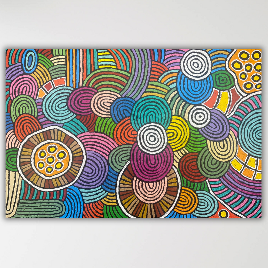 "Womens Dreaming" Debra Nangala McDonald 146cm x 96cm